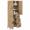 vidaXL Highboard z szufladą Dąb rzemieślniczy 69,5 x 34 x 180 cm
