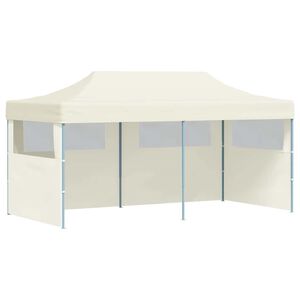 vidaXL Kremowy namiot imprezowy, rozkładany, 3 x 6 m