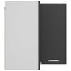 vidaXL Wisząca szafka narożna, "Lyon", szara, 57x57x60 cm