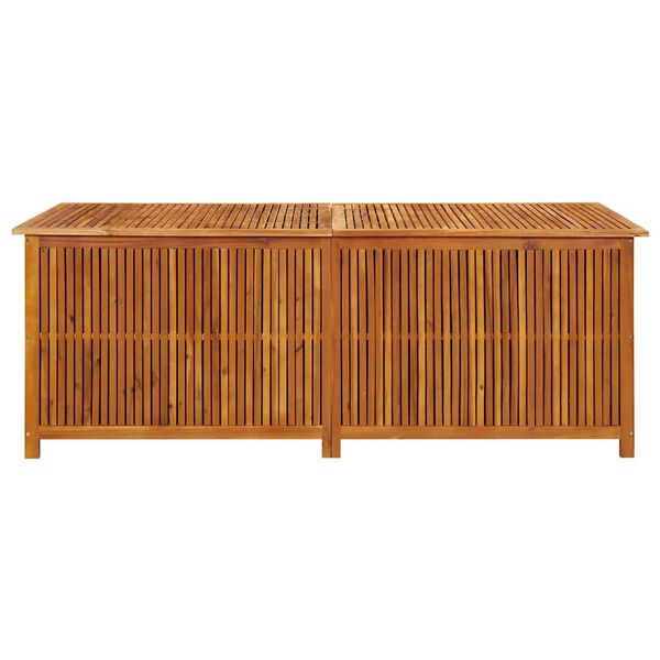 vidaXL Skrzynia ogrodowa, 200 x 80 x 75 cm, lite drewno akacjowe