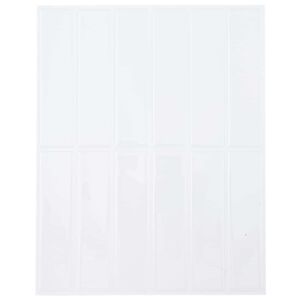 vidaXL Płytki prostokątne 50 pcs Biały 29 x 23 x 0,08 cm