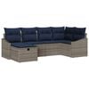 vidaXL Zestaw Sof z poduszką 3 pcs polirattan