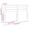 vidaXL Zagł&oacute;wek Biały 180 cm Materiał drewnopochodny