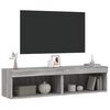 vidaXL Szafki pod TV, z LED, 2 szt., szary dąb sonoma, 60x30x30 cm