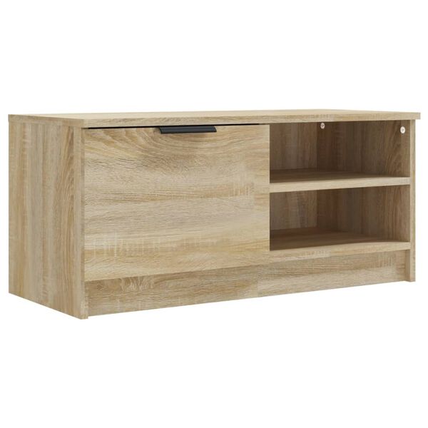 vidaXL Szafka pod TV, dąb sonoma, 80x35x36,5 cm