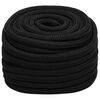 vidaXL Wielofunkcyjna lina gospodarcza 20 mm 25 m Czarny Poliester