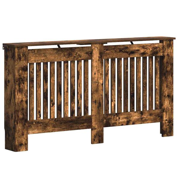 vidaXL Pokrywa Grzejnika Dąb wędzony 152 x 19 x 81,5 cm