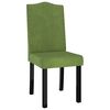 vidaXL Krzesła stołowe, 4 szt., jasnozielone, obite aksamitem