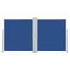 vidaXL Zwijana markiza boczna, niebieska, 160 x 600 cm