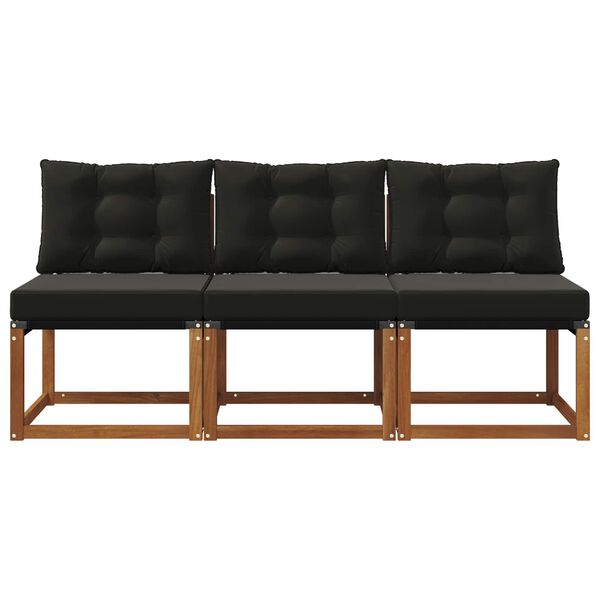 vidaXL 3 Sztuka Sofa środkowa na zewnątrz