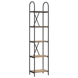 vidaXL P&oacute;łka na książki 5 poziomy 40 x 30 x 183 cm Drewno inżynieryjne
