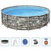 Bestway Basen Power Steel z zestawem akcesori&oacute;w, 488x122 cm