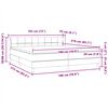 vidaXL Ł&oacute;żko typu Box Spring z materacami Ciemnoszary 180x210 cm