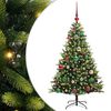 vidaXL Sztuczna skandynawska choinka z zawiasami 150 LED zielony