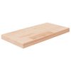 vidaXL P&oacute;łka, 40x20x2,5 cm, surowe lite drewno dębowe