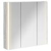 vidaXL Szafka z lustrem do łazienki Szary Sonoma 73.5 x 15.5 x 70 cm