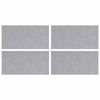 vidaXL Stopień 4 szt. 50 x 25 cm Srebrny Aluminium Prostokątny
