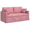 vidaXL Sofa 2 pcs R&oacute;żowy