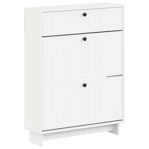 vidaXL Szafka na buty EDE 78 x 24 x 103 cm Drewno inżynieryjne Biały