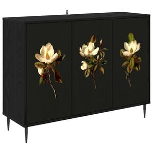 vidaXL Bufet BREMEN Czarny dąb 102 x 33 x 76 cm Drewno inżynieryjne