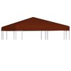vidaXL Zadaszenie do altany, 310 g/m&sup2;, 3x3 m, terakotowe