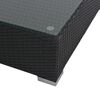vidaXL 6-cz. zestaw wypoczynkowy do ogrodu, poduszki, czarny rattan PE