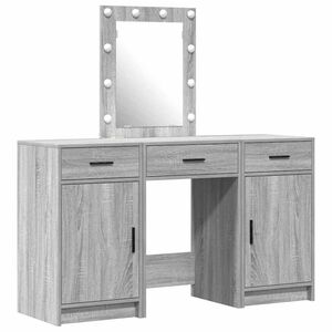 vidaXL Toaletka Szary 50 x 41 x 135 cm Drewno inżynieryjne