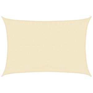 vidaXL Żagiel przeciwsłoneczny, 160 g/m&sup2;, kremowy, 3,5x4,5 m, HDPE