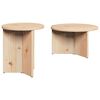 vidaXL Stolik kawowy 2 szt. Naturalny 49 x 49 x 28 cm