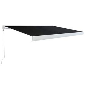 vidaXL Markiza ręczna z LEDami 3 x 2,5 m 100% Poliester i Aluminium