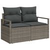 vidaXL Zestaw Sof na Ogr&oacute;d 5 pcs Szary 55 x 55 x 37 cm polirattan