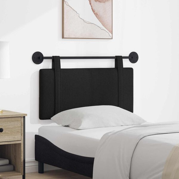 vidaXL Wisząca Głowa Gładki Czarny 90 x 55 x 5 cm tkanina