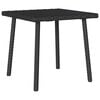 vidaXL Stolik kawowy ogrodowy prostokątny czarny 40x40x37cm polirattan