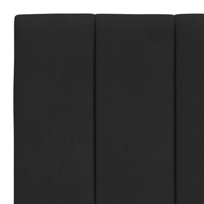 vidaXL Rama łóżka z LED, czarna, 90x200 cm, aksamitna