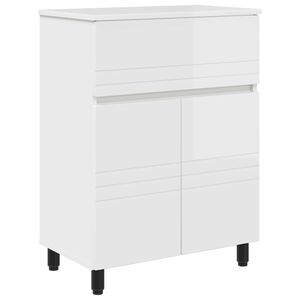 vidaXL Jednostka toaletowa Biały wysoki połysk 60 x 35 x 80 cm