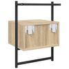 vidaXL Szafka nocna, wisząca, dąb sonoma, 35x30x51 cm