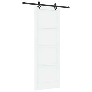 vidaXL Drzwi przesuwne ORKDAL 83 x 232 cm Lite drewno sosnowe Biały