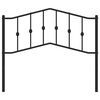 vidaXL Metalowe wymienne wezgłowie, czarne, 107 cm