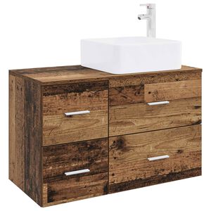 vidaXL Zestaw mebli łazienkowych 2 pcs Stare drewno