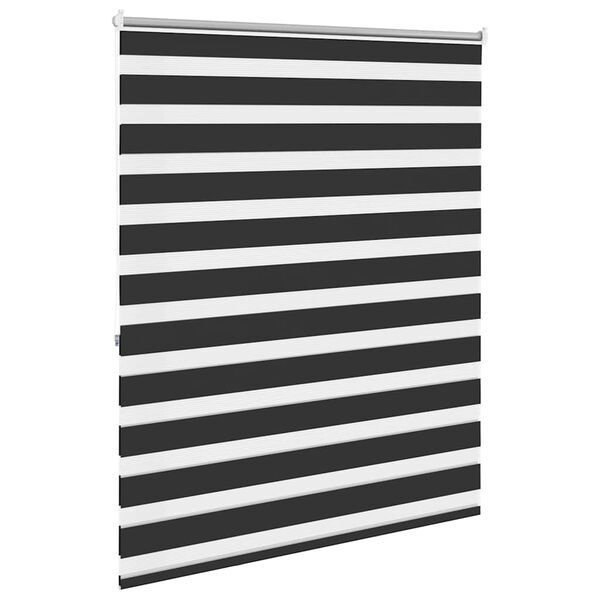 vidaXL Roleta Zebra 120,9x175 cm Szerokość materiału 116,7 cm czarna