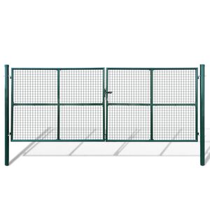 vidaXL Brama ogrodowa siatkowa 400x150 cm