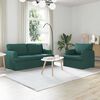 vidaXL Sofa 2 pcs Ciemna zieleń 162 x 80 x 85 cm tkanina
