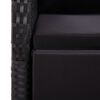vidaXL 5-częściowy zestaw mebli ogrodowych, czarny