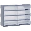 vidaXL Organizer z 8 dużymi szufladkami, 52x16x37 cm