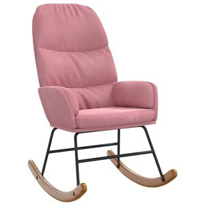 vidaXL Fotel bujany, r&oacute;żowy, tapicerowany aksamitem
