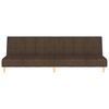 vidaXL 2-osobowa kanapa, brązowa, tapicerowana tkaniną