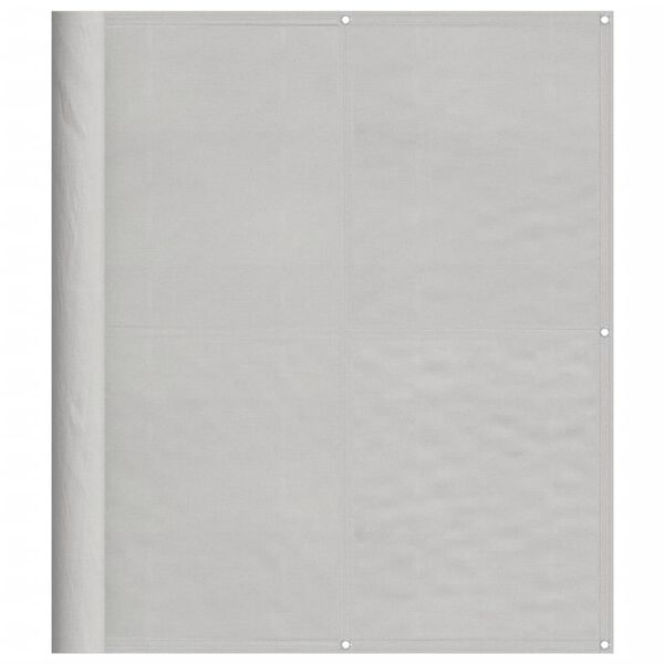 vidaXL Parawan balkonowy, jasnoszary, 120x800cm, 100% poliester Oxford