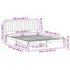 vidaXL Ramka ł&oacute;żka Brązowy 150 x 200 cm Lite drewno sosnowe