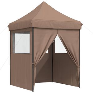 vidaXL Namiot Imprezowy 200 x 200 x 306 cm brązowy Materiał Oxford