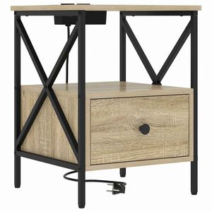 vidaXL Szafka Nocna Dąb Sonoma 41,5 x 40,5 x 55 cm Drewno inżynieryjne